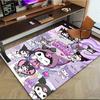 1pc Sanrio Kuromi Mermaid Printed Office Carpet Rectangle Rug Under The Table,Perfect Room Decor for Living Room, Bedroom, Kitchen, Non-slip Floor Mat