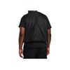Nike Einfarbig Logo Bestickt V-Ausschnitt Reißverschluss Locker Ärmellose Weste Herren Westen Schwarz HM4262-010