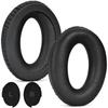 Protein Leather Ear Pad Ear Cushions Replacement Headband for Aviation Gaming Headsets , Noise Cancelling Foam