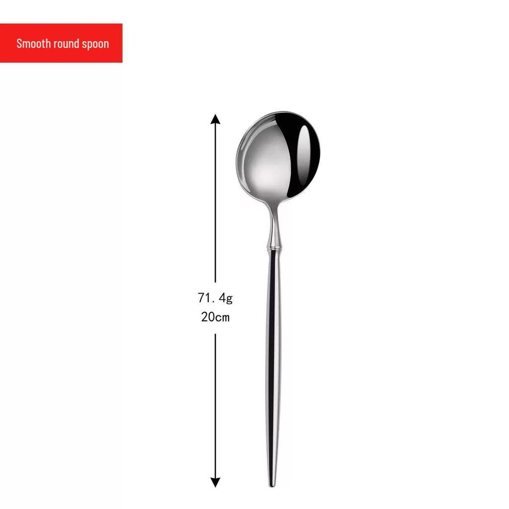 Stainless Steel 304 Western Cutlery Set: Knife, Fork, Spoon, Dessert Spoon, Fruit Fork for Restaurant, Hotel, Home