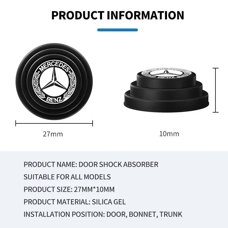 2026 Hot 1/2/4PCS Car Door Shockproof Pad Anti-collision Silicone Sticker For Mercedes Benz B/C/E/S Class A Class C200L GLC GLE CLA