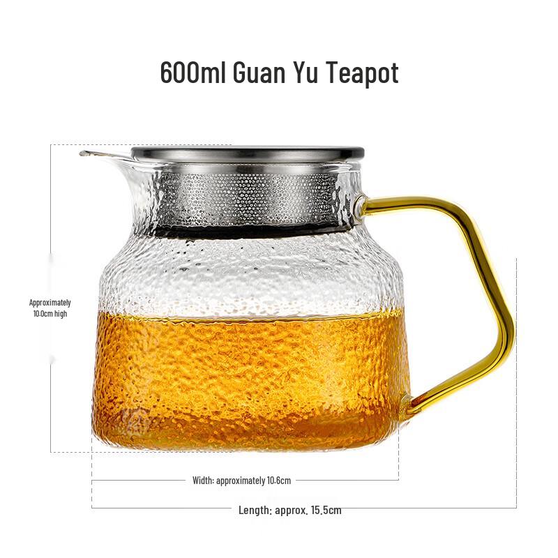 Ya Ji Hammered Glass Teapot