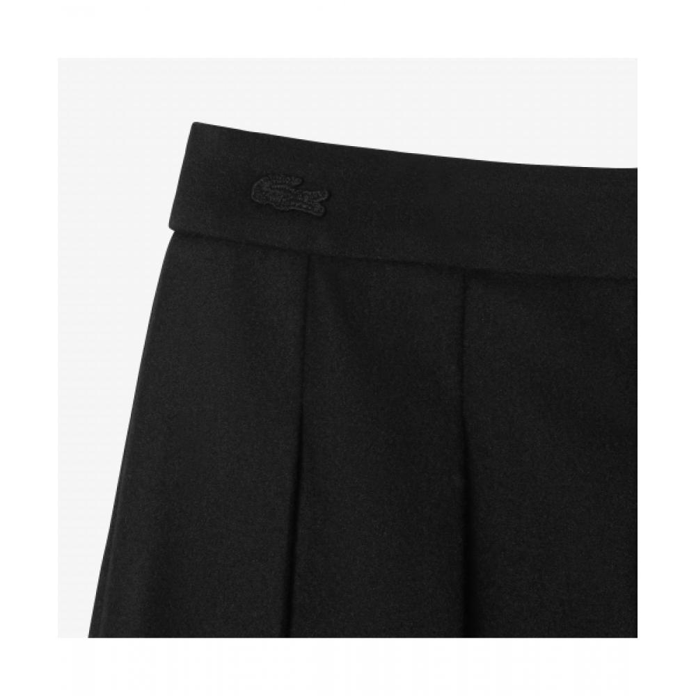 LacoSte Women S Wool Pleated Skirt [black]