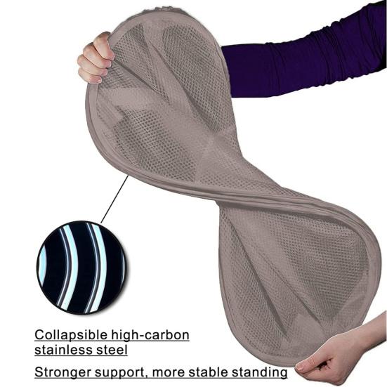 Cesto Portabiancheria Grande Capacità Resistente all'Usura Traspirante Manico Rinforzato Buona Portata Stoccaggio Oggetti Nylon Tipo Pieghevole Vestiti Sporchi Biancheria