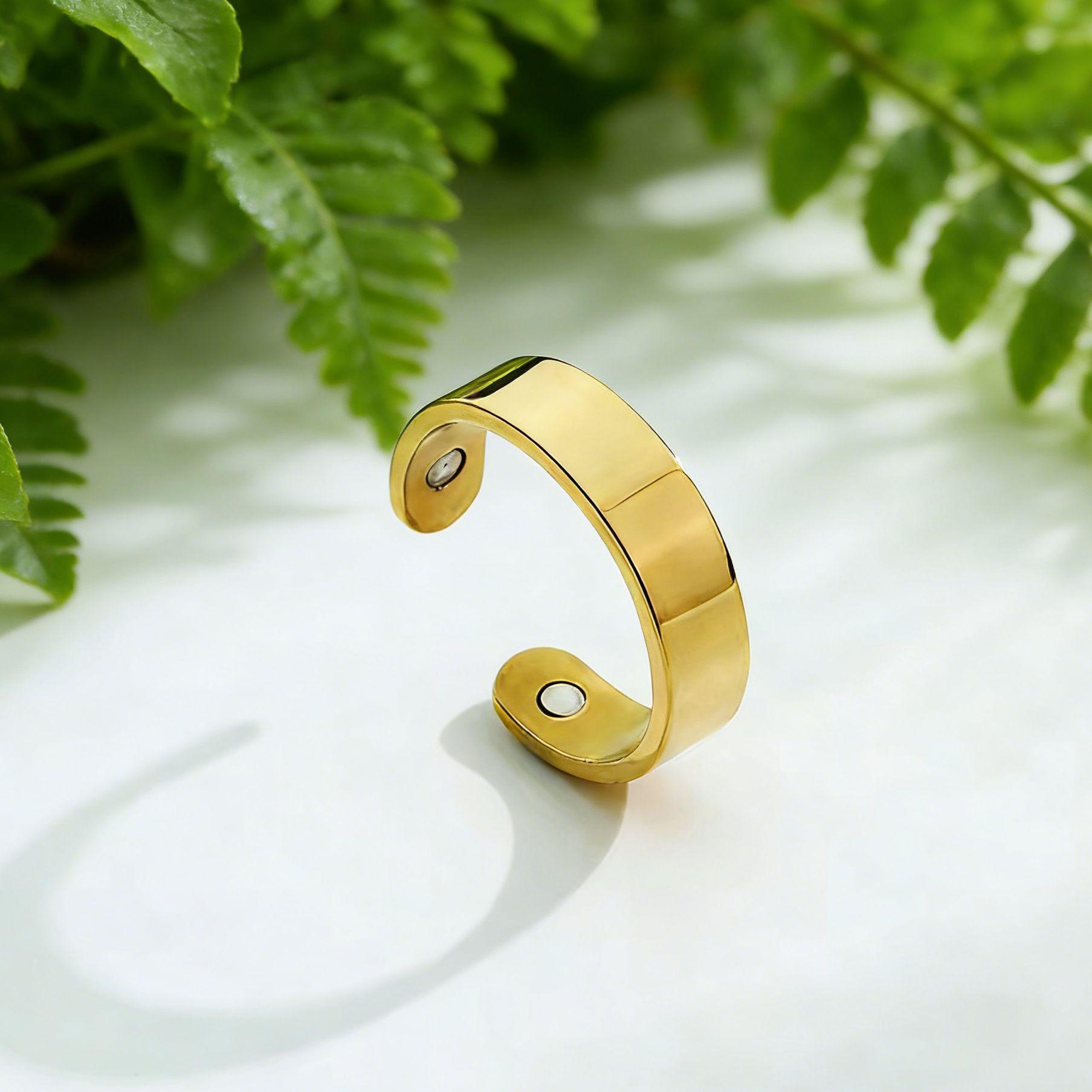 Стильное магнитное кольцо из нержавеющей стали – Идеальный праздничный подарок Adjustable Open