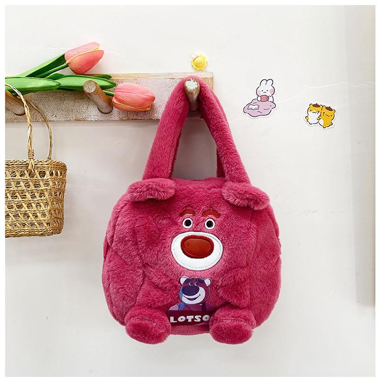 Fashionable Plush Cartoon Children's Bag Adorable Unisex Baby Shoulder Bag