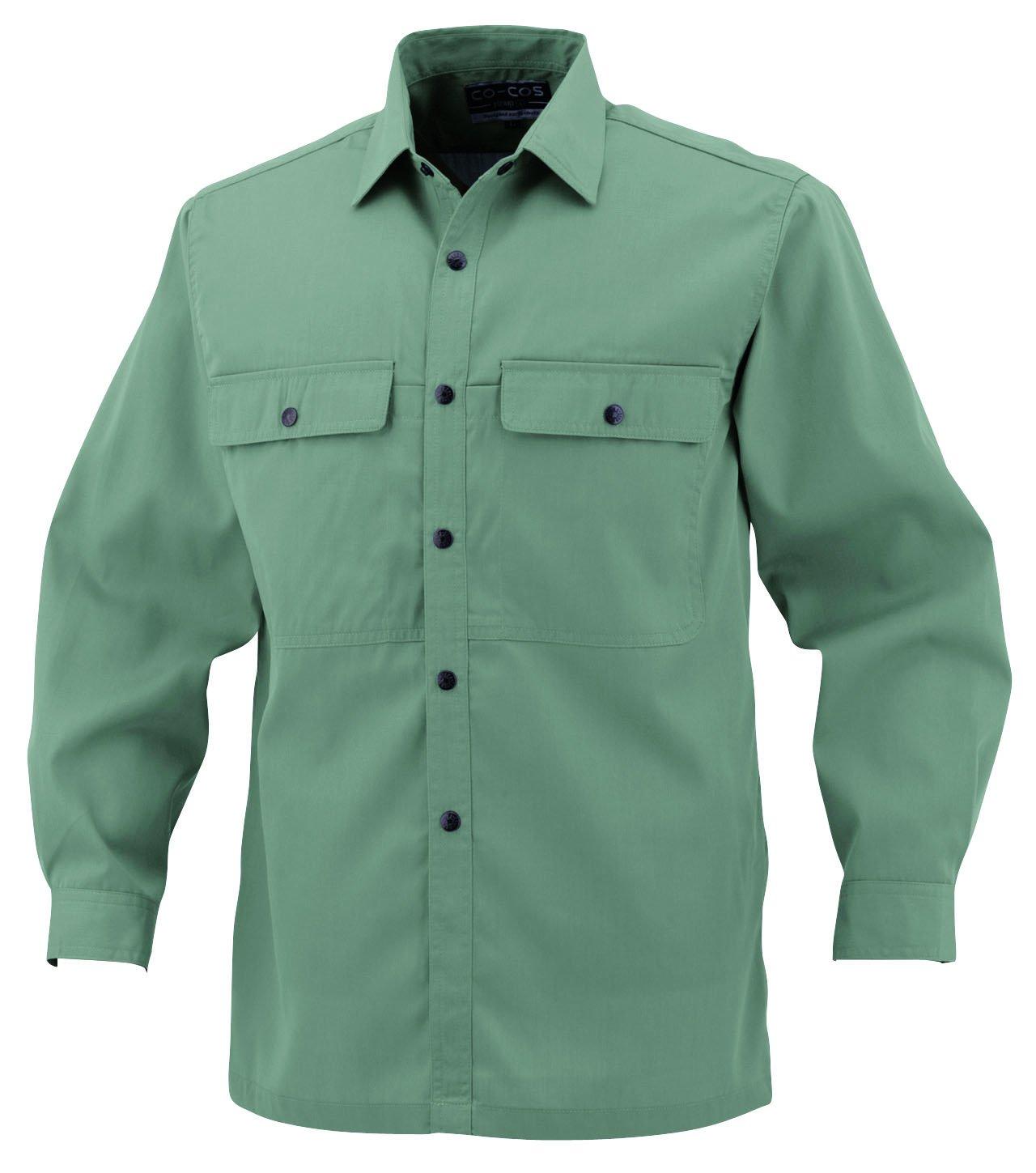 

[COCOS Nobuoka] P-6698 Long Sleeve Shirt, Ivy Green, Size L