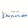 Universal Auto Car Sticker Non Fading Fashion Waterproof Letters  I Love You Racing Stickers Rear View Mirror Decor Decal