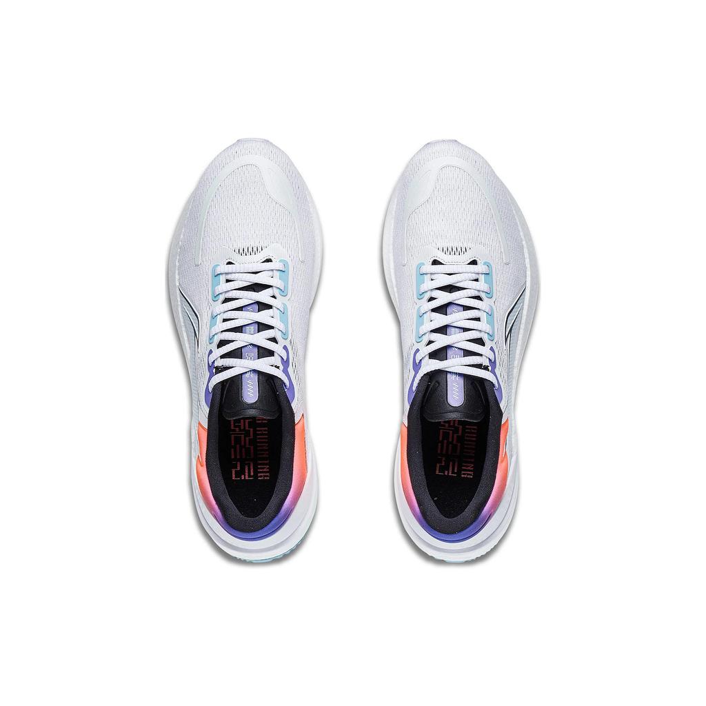 New LiNing YueYing 2.0 Anti Slip And Wear Resistant Breathable Low Top Running Shoes Men's White Blue Orange Purple ARHT001-9