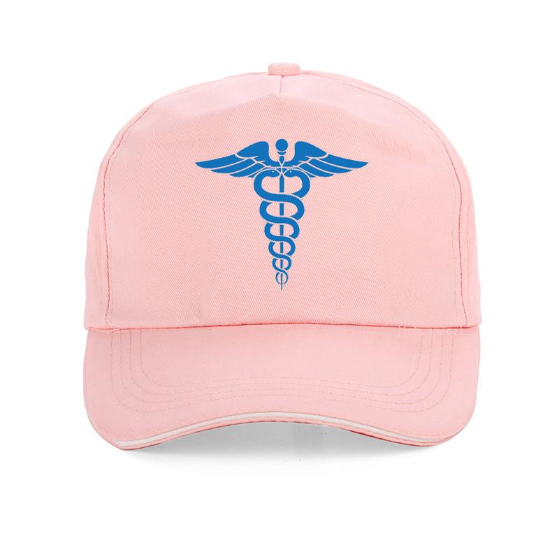 EMT Star of Life Nursing Ambulance Print Baseball Cap Unisex Women Caduceus Hat  Medicine Symbol Nurse Doctor Medical Bonnet