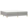Maison Exclusive - Sommier à lattes de lit avec matelas Gris clair 200x200cm Tissu