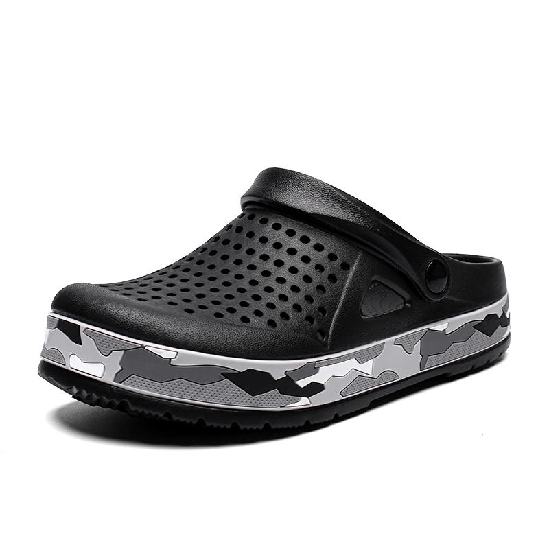 Fashion New Mens Sandals Mens Clogs Camo Summer Beach Slippers Men Outdoor Casual Men Sandals Water Shoes Male Big Size