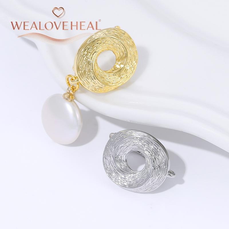 French Circular Thread Earring Hooks Lever Back Open Loop Setting for DIY Earring Clasp Jewelry Making Accessories Findings