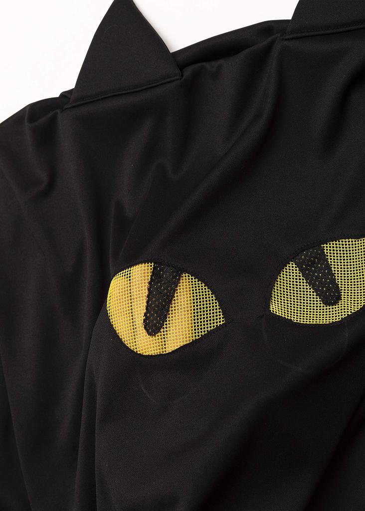 Clearstone Cosplay Halloween Teru Teru Cat Black 2-Way Poncho, Unisex,
