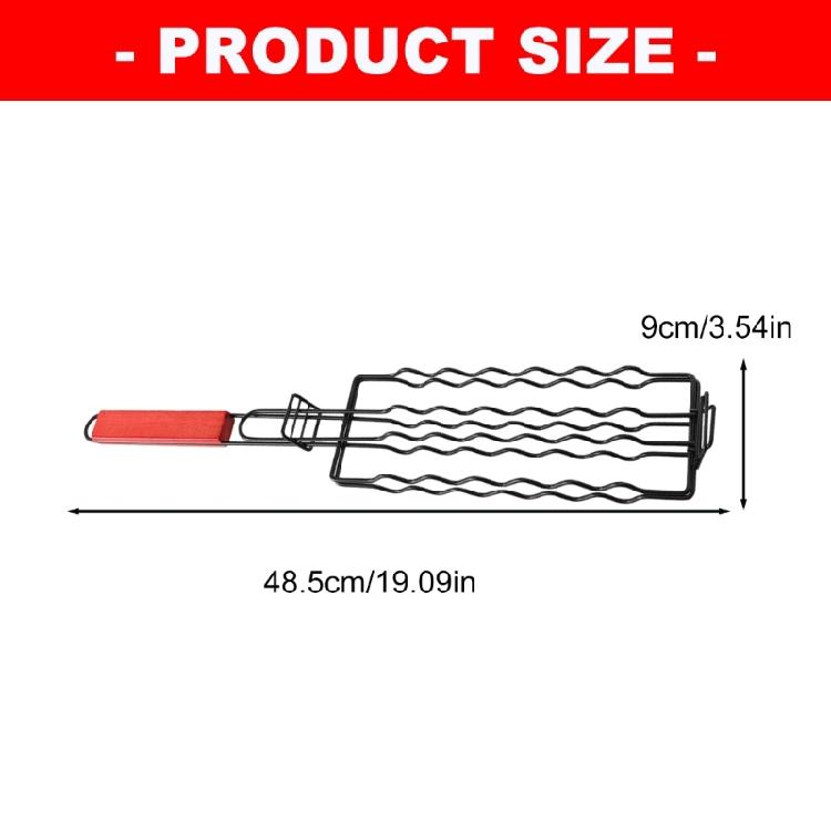 Camping Barbecue Grill Clamp Cookware Accessory Features Heatproof Handle And Efficient Heat Distribution Technology