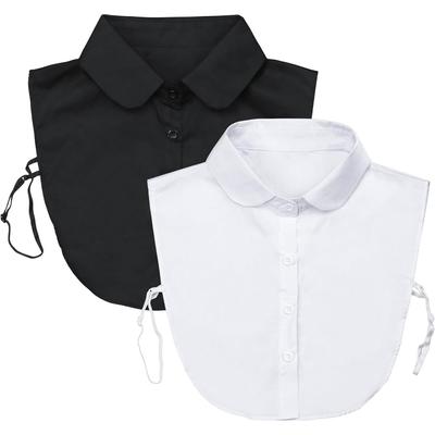 Botvotee Fake Collar Detachable Dickey Collar Blouse Half Shirts Peter Pan Faux False Collar for Women & Girls Favors