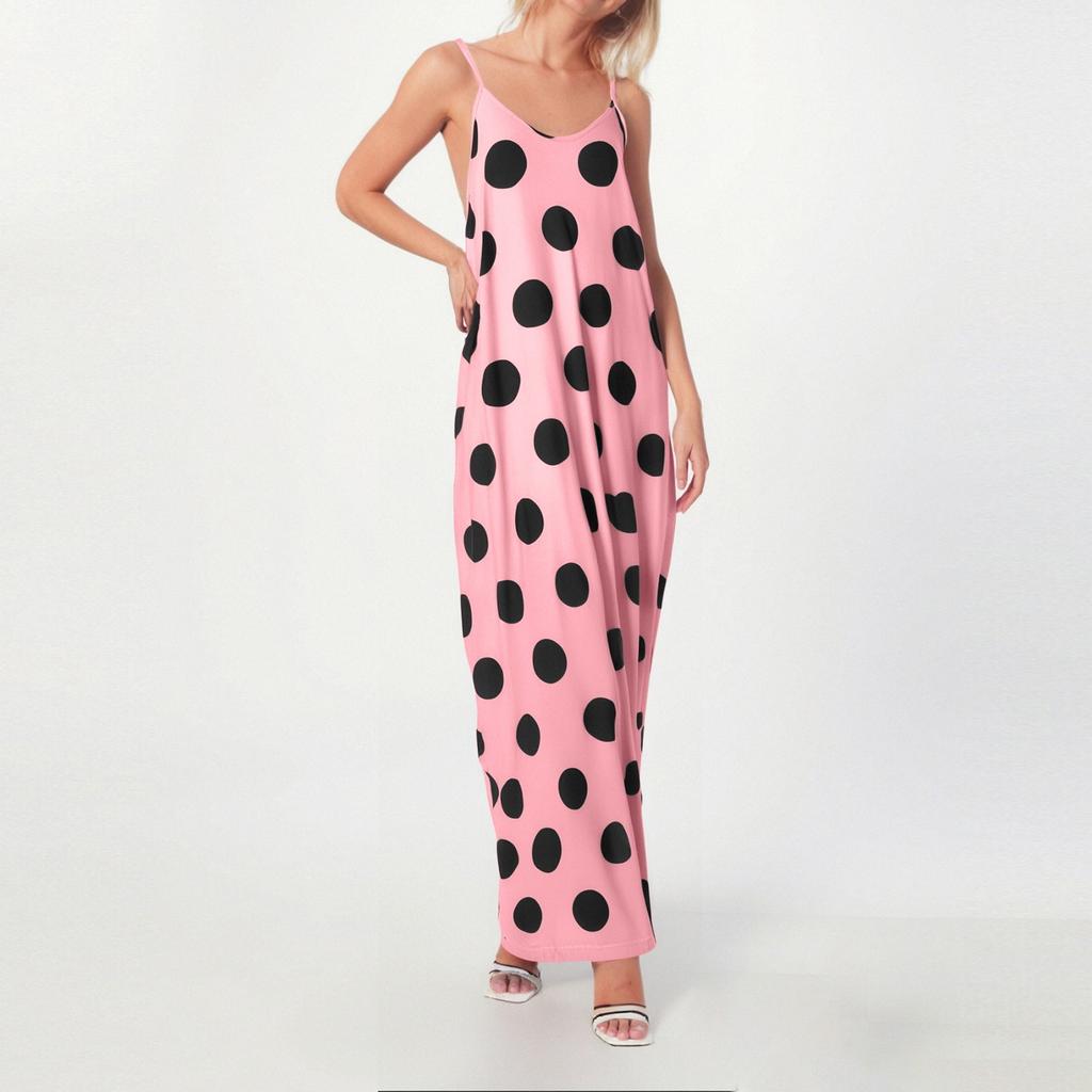 Women's Fashionable Printed Sleeveless Camisole Dress