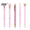 Sturdy Pocket Clip Pen 5PCS Metal Diamond Ballpoint Pens, with Sparkling Rhinestone Decor, Luxury Glitter Writing Smooth Press Mechanism Pen, for Kids