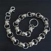 Catena Pesante Robusta per Portafoglio da Biker Catena con Teschio Punk Portachiavi Metallico Catena con Moschettone