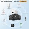 WiFi Mini USB Power Adaptor Charger Plug Timing USB/Type C Smart WiFi Adapter Voice Control Works with Alexa & Google Home