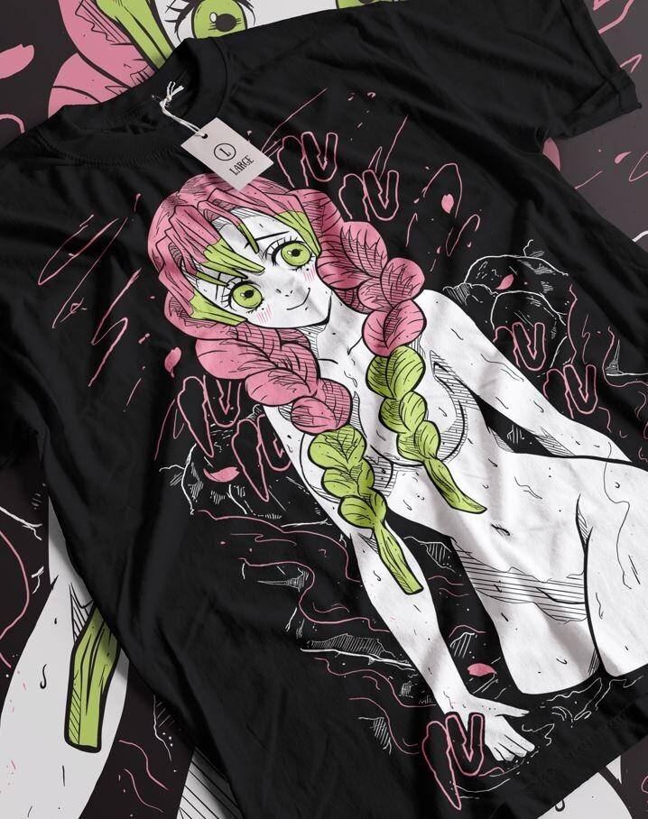 

Футболка Мицури Канродзи Истребитель демонов Кимэцу но Яиба Нэдзуко Подарочная футболка Все размеры 4XL