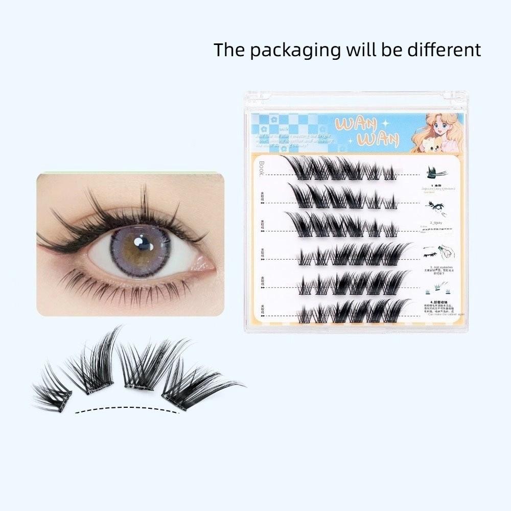 DIY Klebe-Falsche Wimpern Make-up Falsche Wimpernbüschel Grafting Wimpern