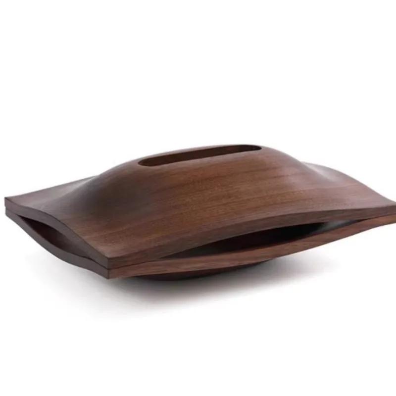 Wooden Storage Tissue Box Cute Rectangular Organizers Office Multifunctional Napkin Box Aesthetic Napkin Holder Decoration Dressing Room Boxes Kitchen