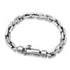 6mm Punk Fashion Jewelry Smooth Simple Link Chain 925 Sterling Silver Bracelet Necklace for Men