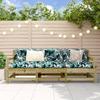 Vidaxl 3-Cz. Garden Furniture Set, Impregnated Pine Wood