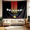 Custom Name Personalized Red Bull Racing Print Tapestry, Wall Art Decor, Bedroom, Dorm, Apartment, LivingRoom, Party Backdrop, Gift for Birthday