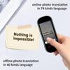Dispositivo di traduzione istantanea della lingua, traduttore tascabile bidirezionale per voce e foto in tempo reale, 137 lingue supportate, istantaneo online/offline