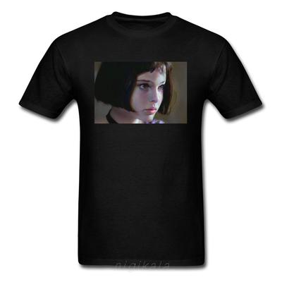 Men T-shirt Leon The Professional Killer Matilda Character Tops Printed 100% Cotton Fashion Funny Casual Men's Tee