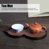 Mat   Bamboo Small Tea Tray Tea Plate for Teawares Teaset Saucers Tea Ceremony