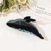 Pinces à Cheveux Griffe Animal Marin Mignon Série Océanique Résine Pinces à Cheveux Antidérapantes Baleine Dauphin Requin Mâchoire Barrettes pour Cheveux Épais Fins Accessoires de Cheveux Plage