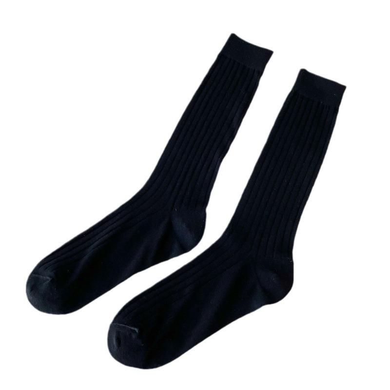 Wind Vertical Socks Summer Thin Tide Gray Catwalk Stacking Socks Stockings Ballet Medium Tube