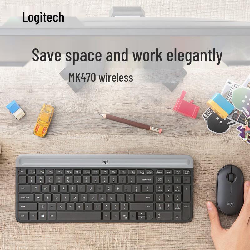 Logitech MK470 Slim Wireless Keyboard and Mouse Combo