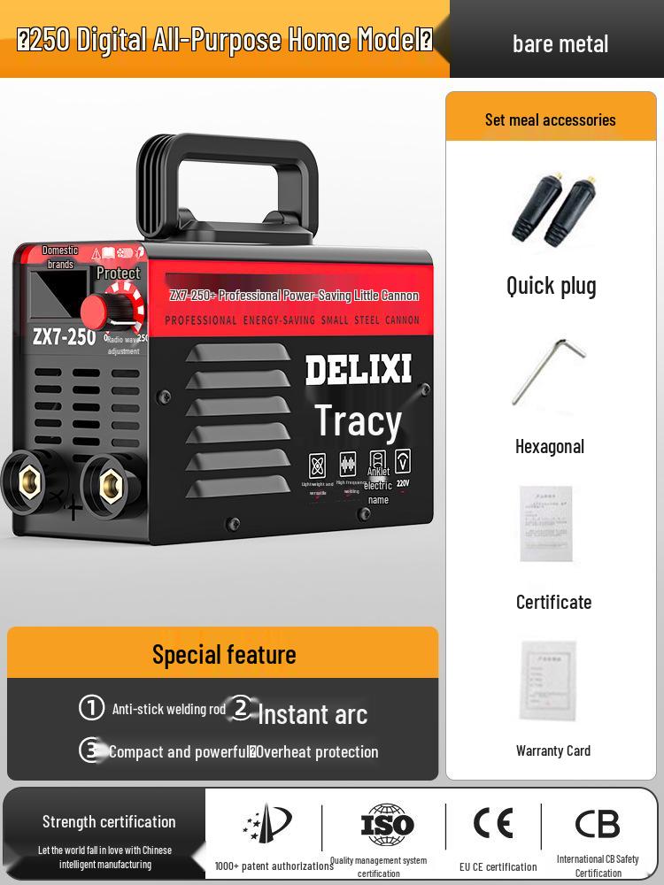 Delixi 315/400 Industrial Welder, Dual Voltage 220V/380V, Small All-Copper Automatic for Household & Industrial Use