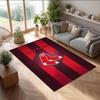 Boston Red Sox Crystal Velvet Rug, Custom Name Text Personalized Non‑Slip Floor Mat for Home Decor Gift
