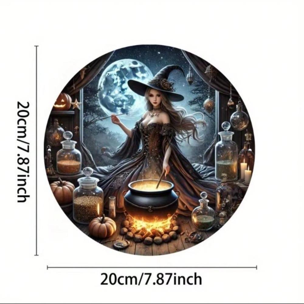 Vintage Witch Potion Iron Wall Decor Metal Sign Halloween Home Bar Gift