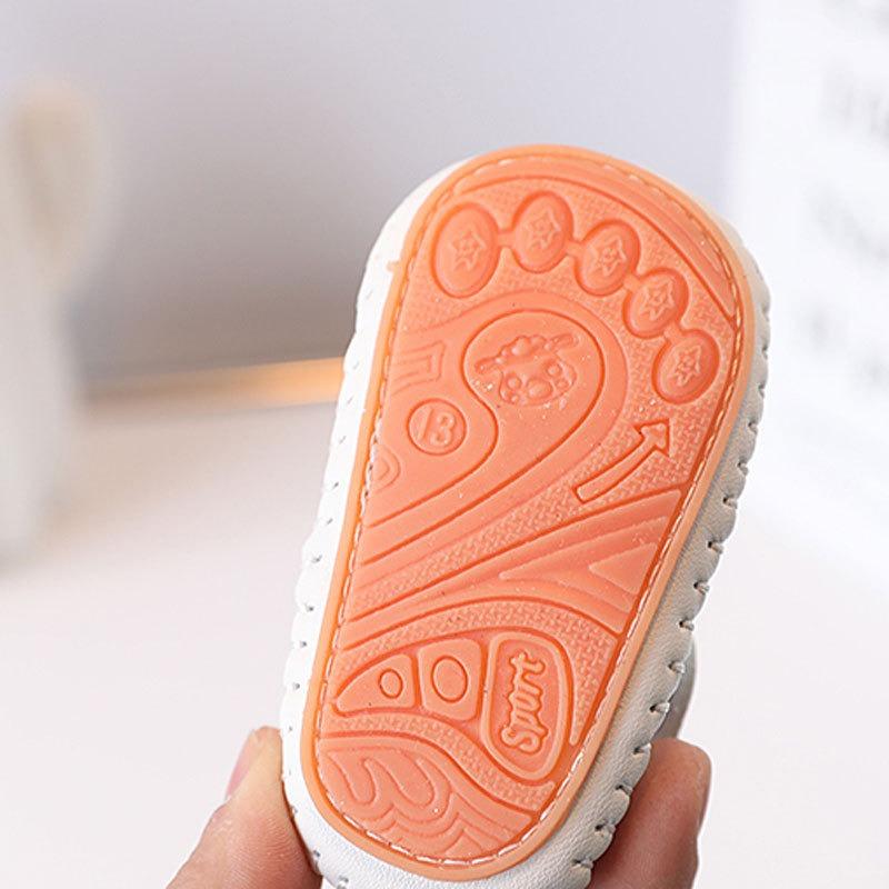 Spring/Summer Walking Shoes for Baby Girls 0-1 Year Old, Cute Princess Shoes, Soft-Soled Wrapped Shoes.