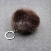 Niedlicher Bommel-Schlüsselanhänger mit buntem, flauschigem Ball, gefälschter Kaninchenfell-Schlüsselanhänger, schöner Damen-Modeschmuck