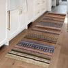 Tappeto Runner da Corridoio Vintage Boemo Tappetino con Motivo Geometrico Decorazione per la Casa Tappeti per Pavimento per Soggiorno Cucina Ingresso