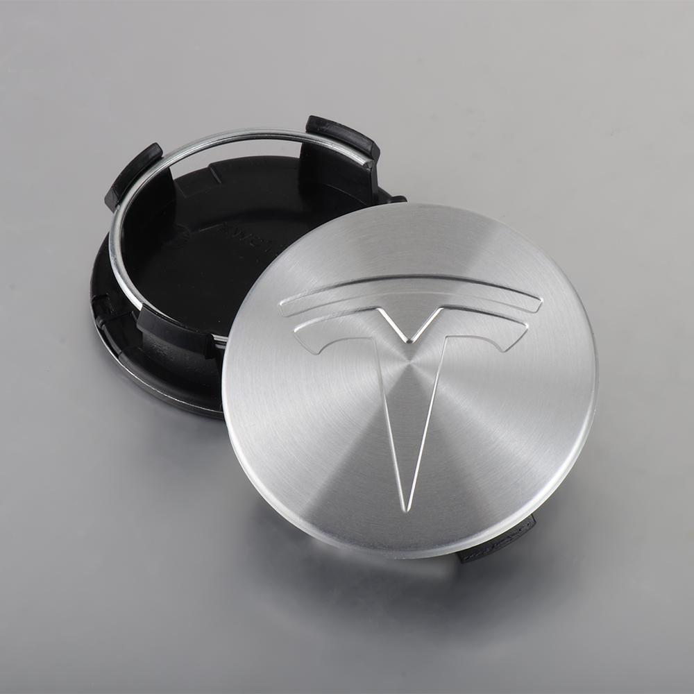 4pcs 56mm Car Wheel Center Hub Caps Rim Cover Emblem For Tesla Model 3 Model S Model X Model Y Juniper Roadster Auto Accessories