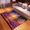 Hawaiian Beach Palm Tree Carpet Ocean Beach Area Rug Tropical Sea Sunset Floor Mat Living Room Home Indoor Mat Bathroom Doormat