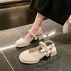 High-heeled Single Shoes Are Not Tired, Shallow-mouth Feet Are Popular In Spring and Summer, Casual Mary Jane Small Leather Shoes Ins