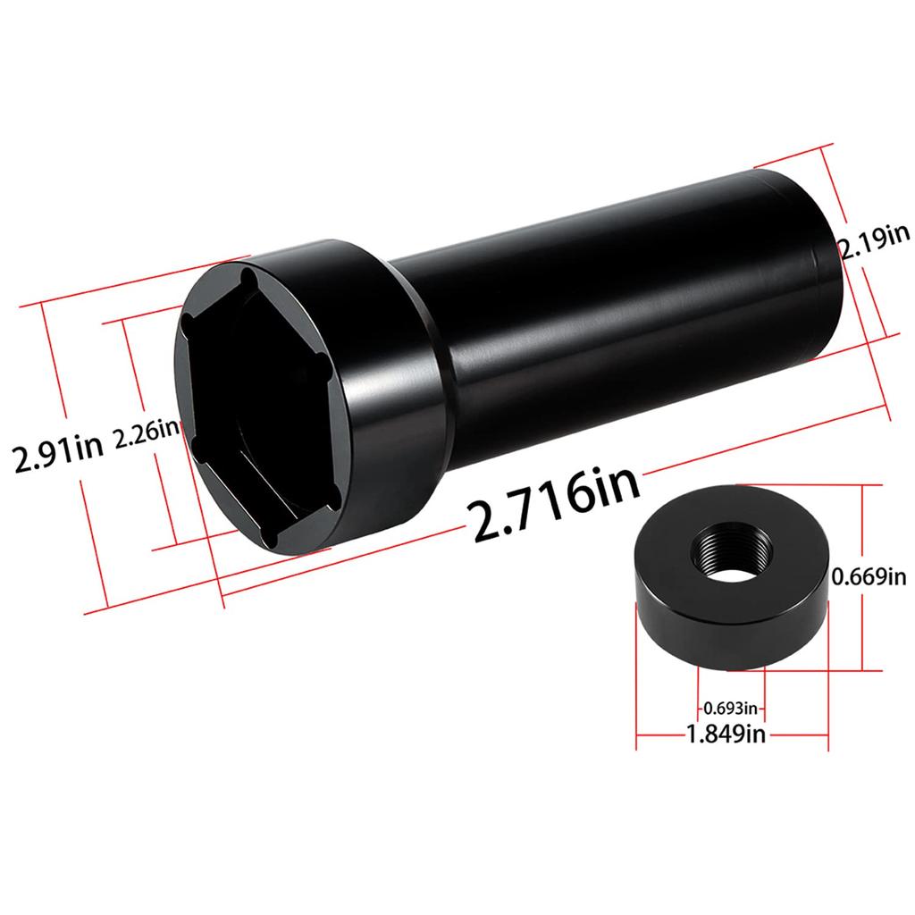 2-1/4" Main Shaft Sprocket Pulley Wrench Lock Nut Main Shaft Socket Tool for Harley