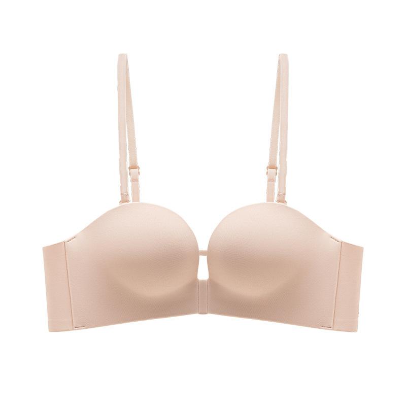

non-slip seamless bra small breasts show large cross back underwear gather and close secondary breasts comfortable thin breathable text S32/70