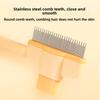 Cat Self-cleaning Needle Comb Dog Hair Removal Brush Pet One-click Hair Removal Row Comb Stainless Steel Teddy Dog Comb Cat Supplies