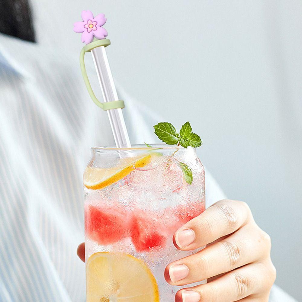 Silikonový protiprachový uzávěr Vzduchotěsné zátky Nástavce Kryt Kreslené nástavce s brčkem Příslušenství ke kelímku