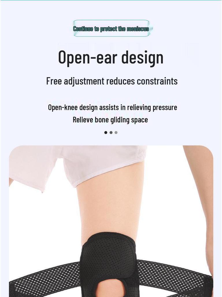 Japan Half-Moon Lightweight Knee Pad with Breathable Compression and Non-Slip Support for Mountain Climbing